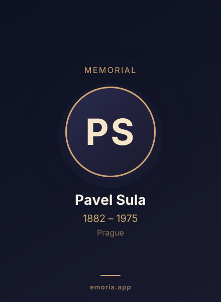 Memorial portrait of Pavel Sula