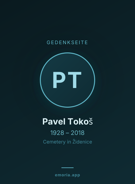 Gedenkportrait von Pavel Tokoš