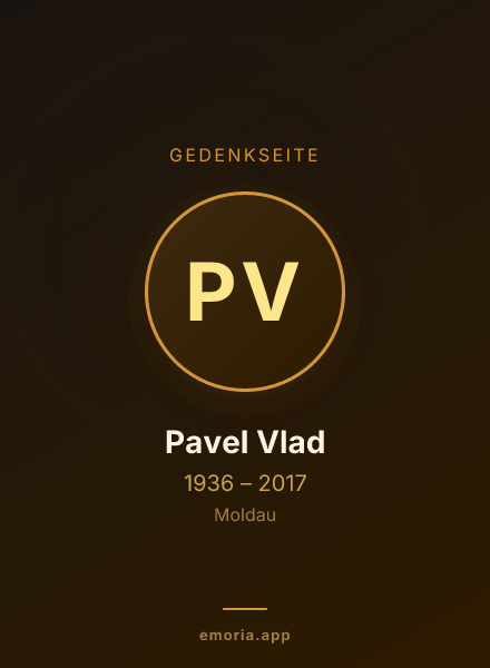Gedenkportrait von Pavel Vlad