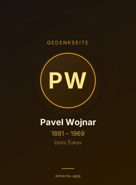 Gedenkportrait von Pavel Wojnar