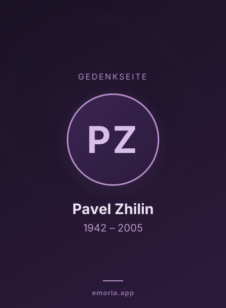 Gedenkportrait von Pavel Zhilin