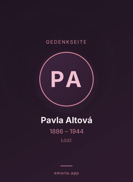 Gedenkportrait von Pavla Altová