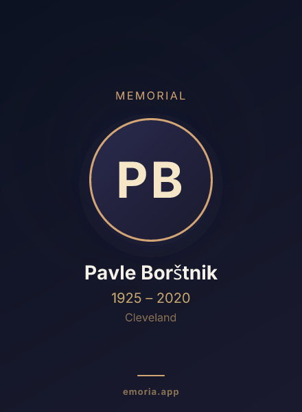 Memorial portrait of Pavle Borštnik