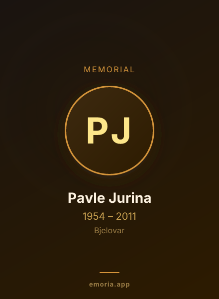 Memorial portrait of Pavle Jurina