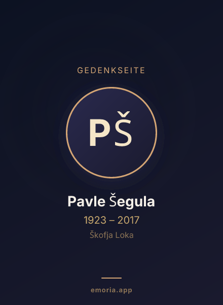Gedenkportrait von Pavle Šegula