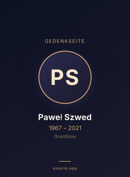 Gedenkportrait von Paweł Szwed