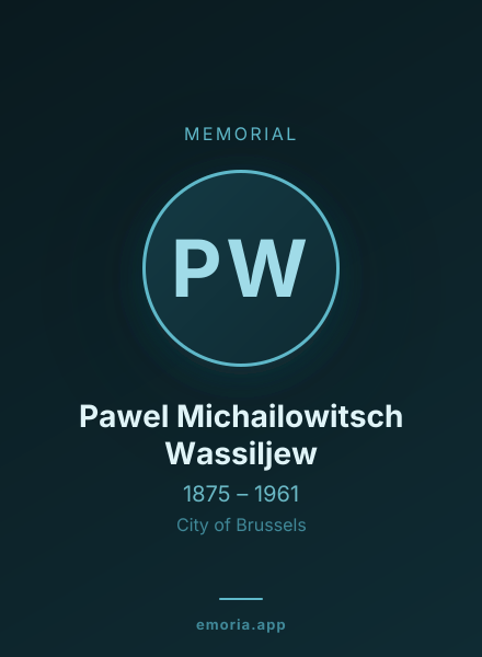Memorial portrait of Pawel Michailowitsch Wassiljew