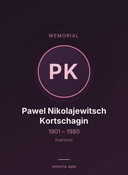 Memorial portrait of Pawel Nikolajewitsch Kortschagin