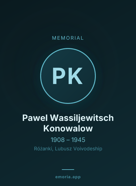 Memorial portrait of Pawel Wassiljewitsch Konowalow
