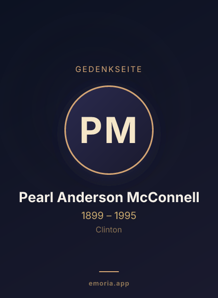 Gedenkportrait von Pearl Anderson McConnell