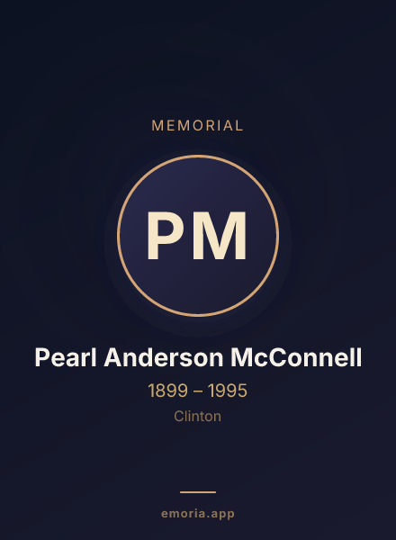 Memorial portrait of Pearl Anderson McConnell