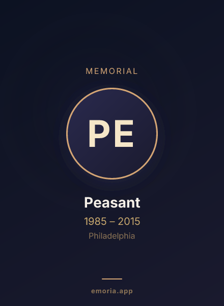 Memorial portrait of Peasant