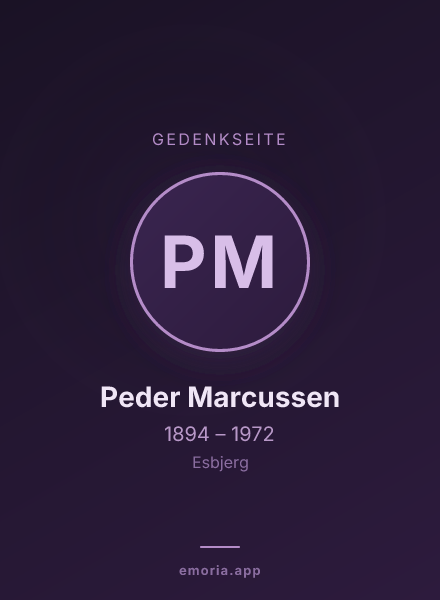 Gedenkportrait von Peder Marcussen