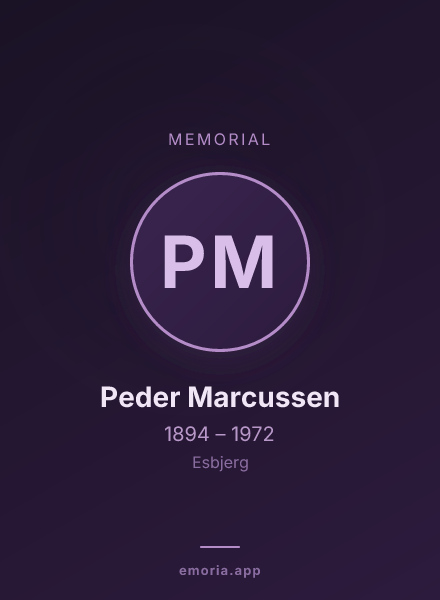 Memorial portrait of Peder Marcussen