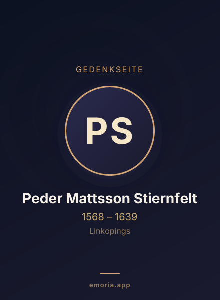 Gedenkportrait von Peder Mattsson Stiernfelt