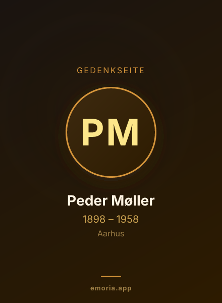 Gedenkportrait von Peder Møller