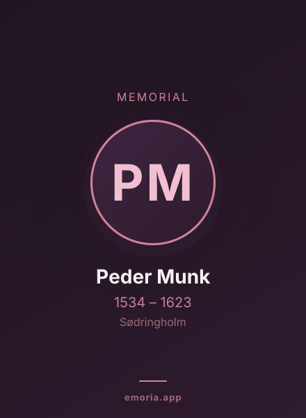 Memorial portrait of Peder Munk