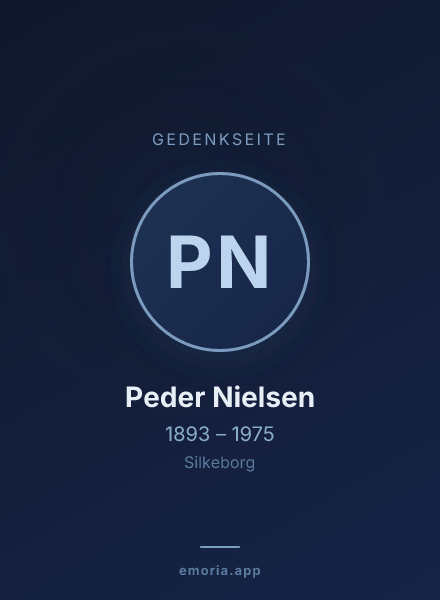 Gedenkportrait von Peder Nielsen