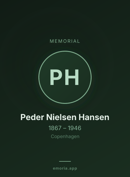 Memorial portrait of Peder Nielsen Hansen