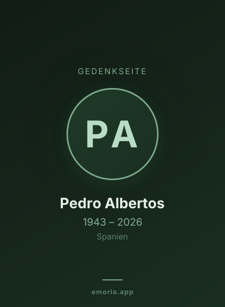 Gedenkportrait von Pedro Albertos