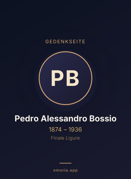 Gedenkportrait von Pedro Alessandro Bossio