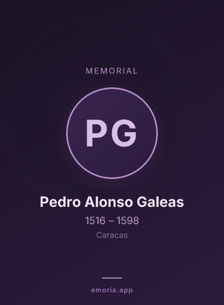 Memorial portrait of Pedro Alonso Galeas