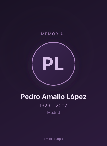 Memorial portrait of Pedro Amalio López