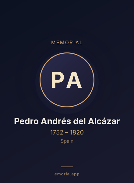 Memorial portrait of Pedro Andrés del Alcázar
