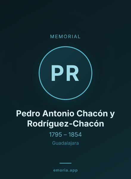 Memorial portrait of Pedro Antonio Chacón y Rodríguez-Chacón
