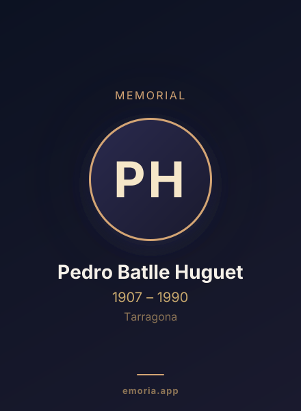 Memorial portrait of Pedro Batlle Huguet