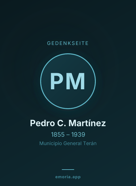 Gedenkportrait von Pedro C. Martínez