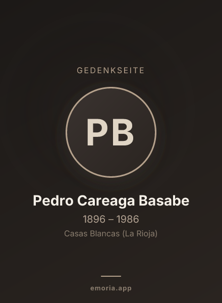 Gedenkportrait von Pedro Careaga Basabe