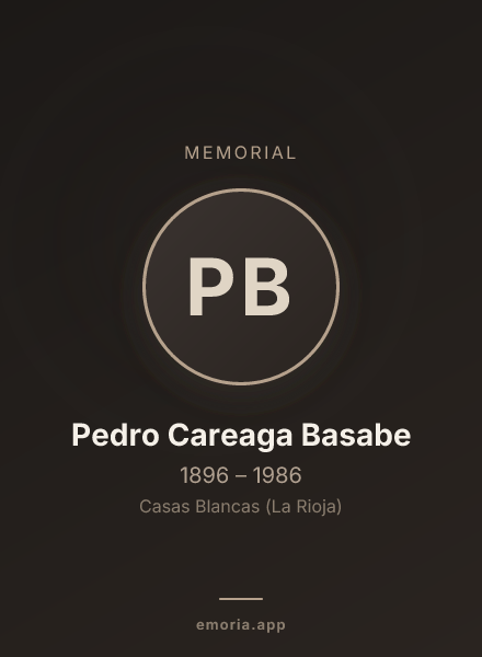 Memorial portrait of Pedro Careaga Basabe