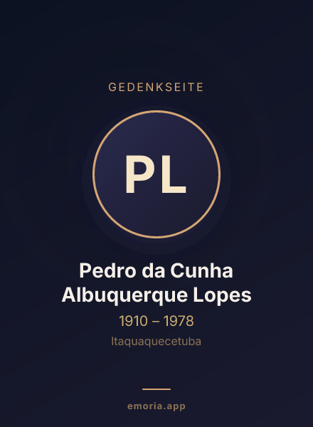 Gedenkportrait von Pedro da Cunha Albuquerque Lopes