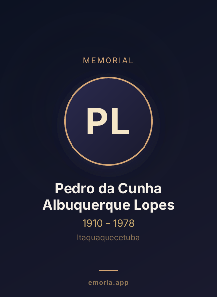 Memorial portrait of Pedro da Cunha Albuquerque Lopes