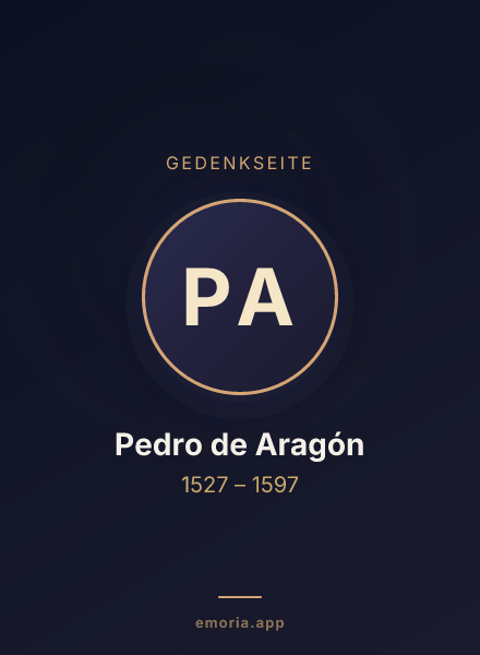 Gedenkportrait von Pedro de Aragón