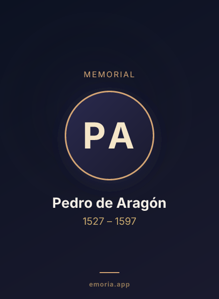 Memorial portrait of Pedro de Aragón