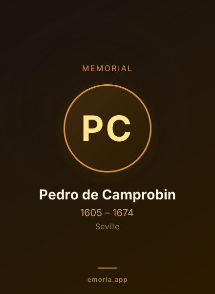 Memorial portrait of Pedro de Camprobin