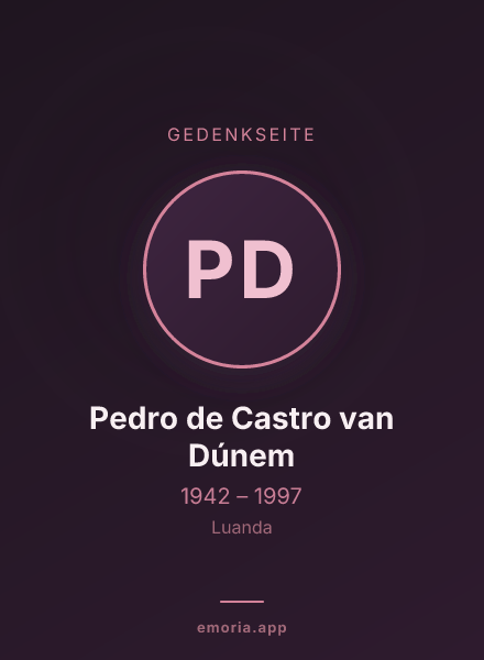 Gedenkportrait von Pedro de Castro van Dúnem