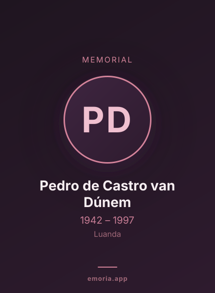 Memorial portrait of Pedro de Castro van Dúnem