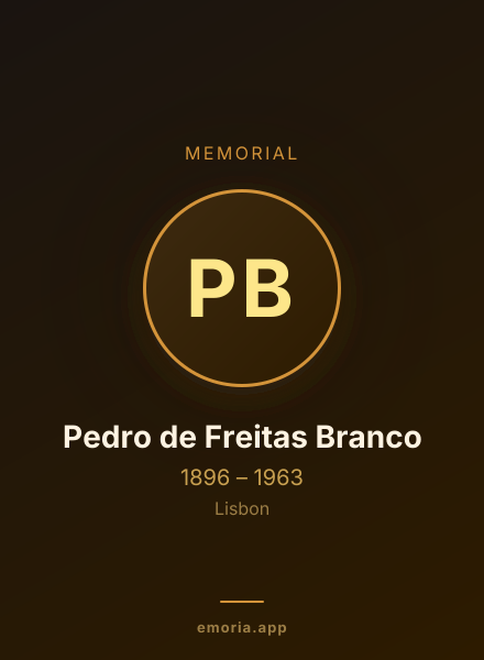 Memorial portrait of Pedro de Freitas Branco