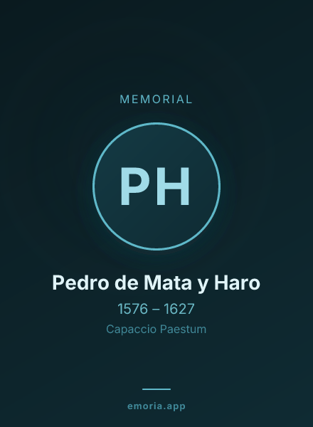 Memorial portrait of Pedro de Mata y Haro