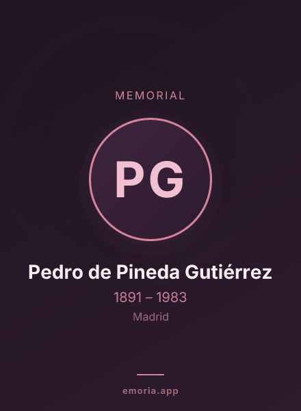 Memorial portrait of Pedro de Pineda Gutiérrez