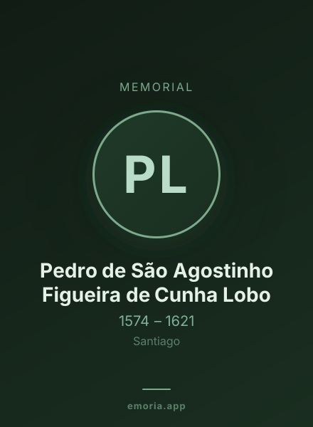 Memorial portrait of Pedro de São Agostinho Figueira de Cunha Lobo
