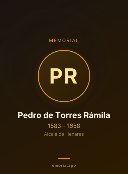 Memorial portrait of Pedro de Torres Rámila