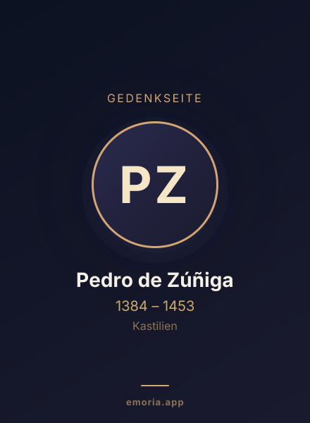 Gedenkportrait von Pedro de Zúñiga