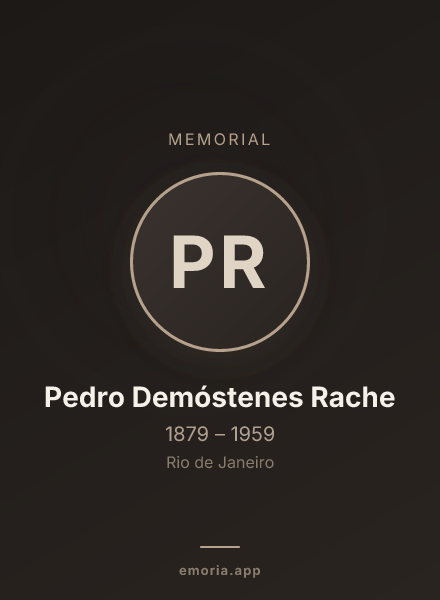 Memorial portrait of Pedro Demóstenes Rache