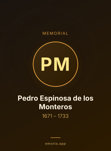 Memorial portrait of Pedro Espinosa de los Monteros