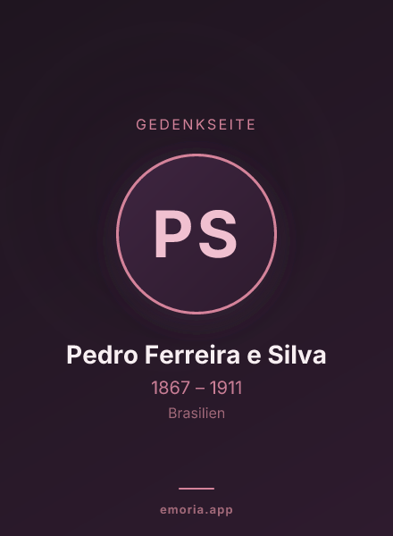 Gedenkportrait von Pedro Ferreira e Silva