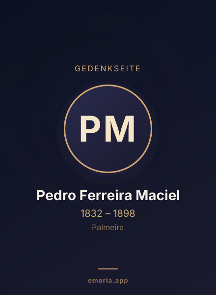 Gedenkportrait von Pedro Ferreira Maciel
